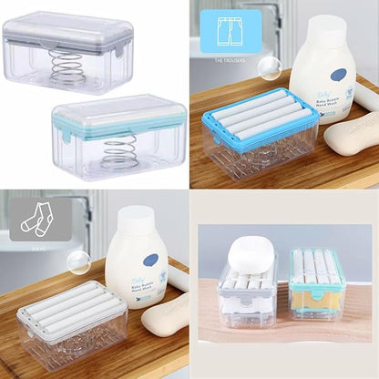 DISPENSADOR DE JABON PORTATIL CON RODILLO